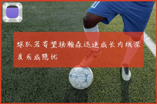 球队若寄望杨瀚森迅速成长内线深度或成隐忧